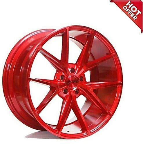 4pcs 20 Staggered Niche Wheels M186 Misano Gloss Red HotDeal