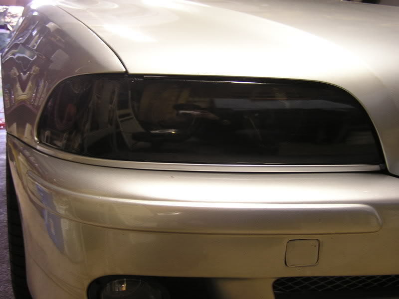 BMW 540 528 530 Smoked Head Light Overlays E39 97- 03 540i 530i 528i M5