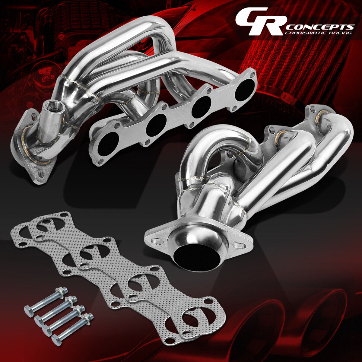 FOR 97-03 F150/F250/EXPEDITION 5.4 V8 STAINLESS EXHAUST MANIFOLD HEADER+GASKET