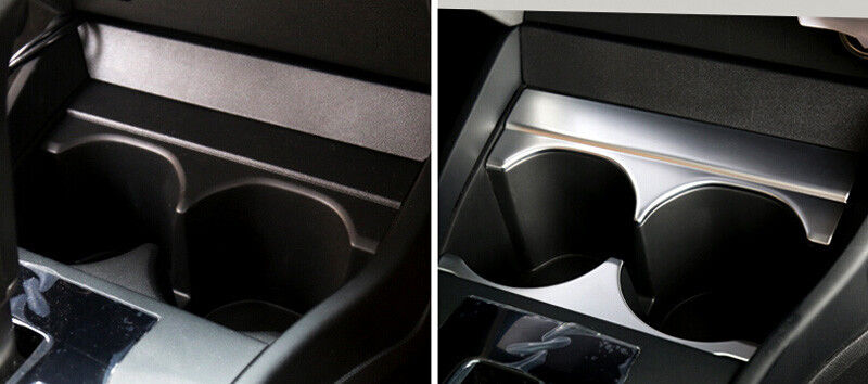 For Honda CITY 2014 2015 2016 2017 ABS Interior Console Cup Holder Cover Trim