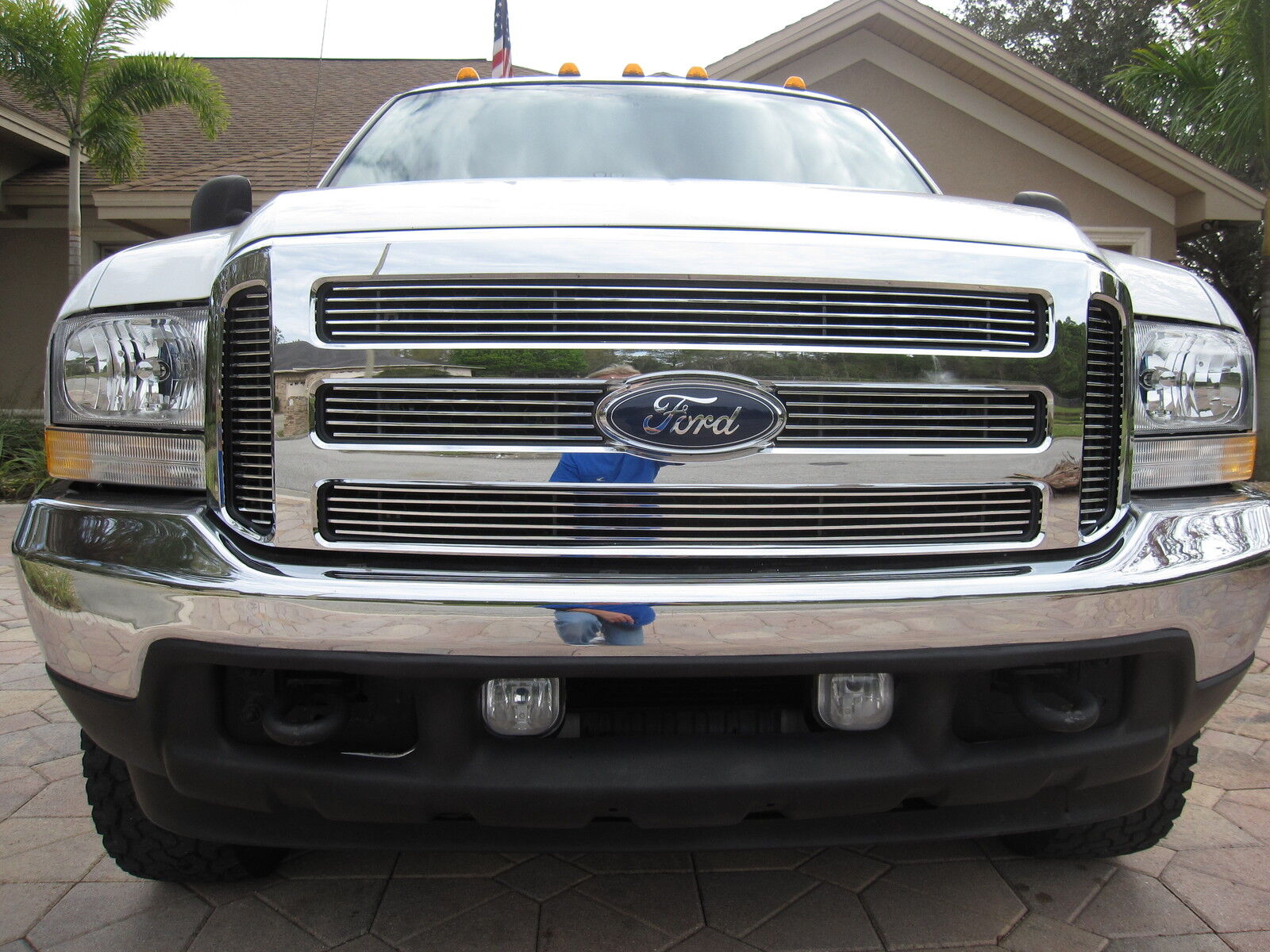FORD CHROME GRILLE CONVERSION FITS 1999-2004 SUPER DUTY 2005 2006 2007 F250 F350
