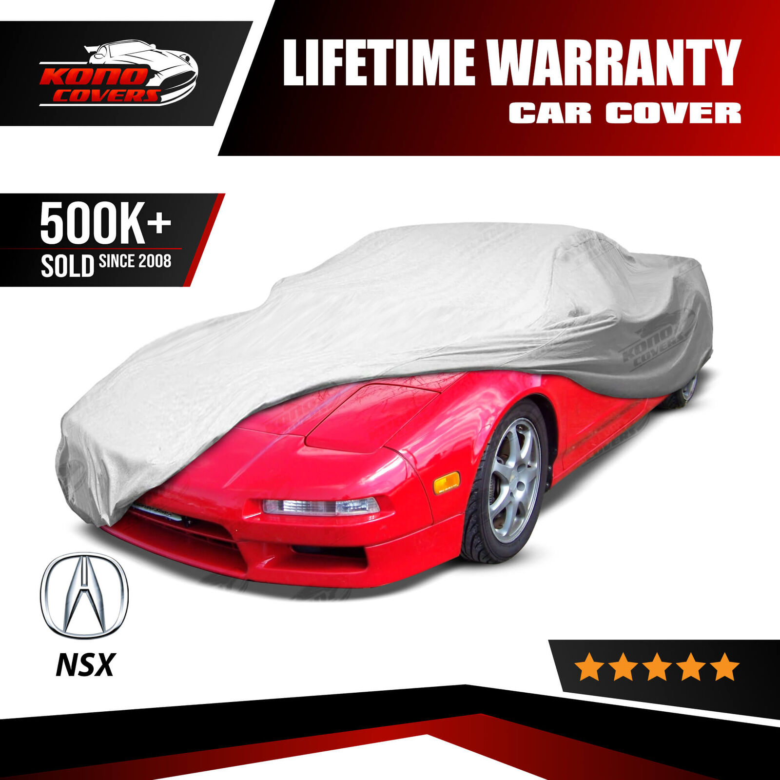 Fits Acura NSX 4 Layer Car Cover 1992 1993 1994 1995 1996 1997 1998 1999 2000