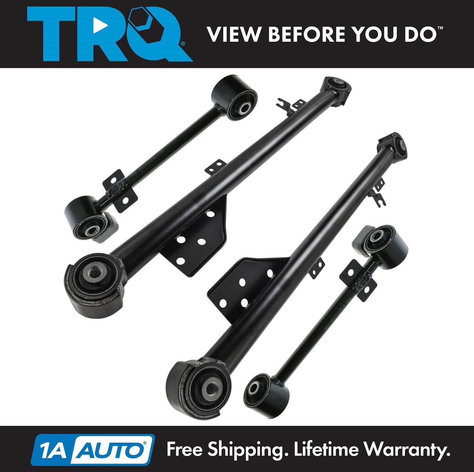 TRQ Trailing Control Arm Rear Upper & LowerSet of 4 for Nissan Pathfinder QX4