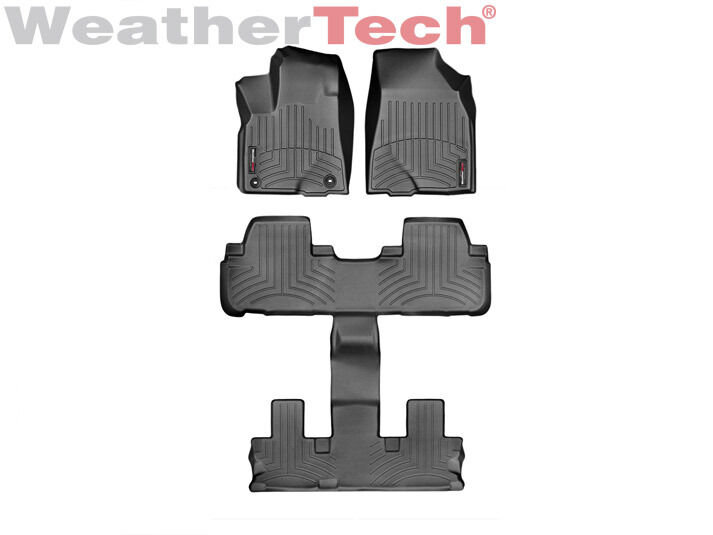 WeatherTech FloorLiner for Toyota Highlander w/Bucket Seats - 2014-2016 -Black