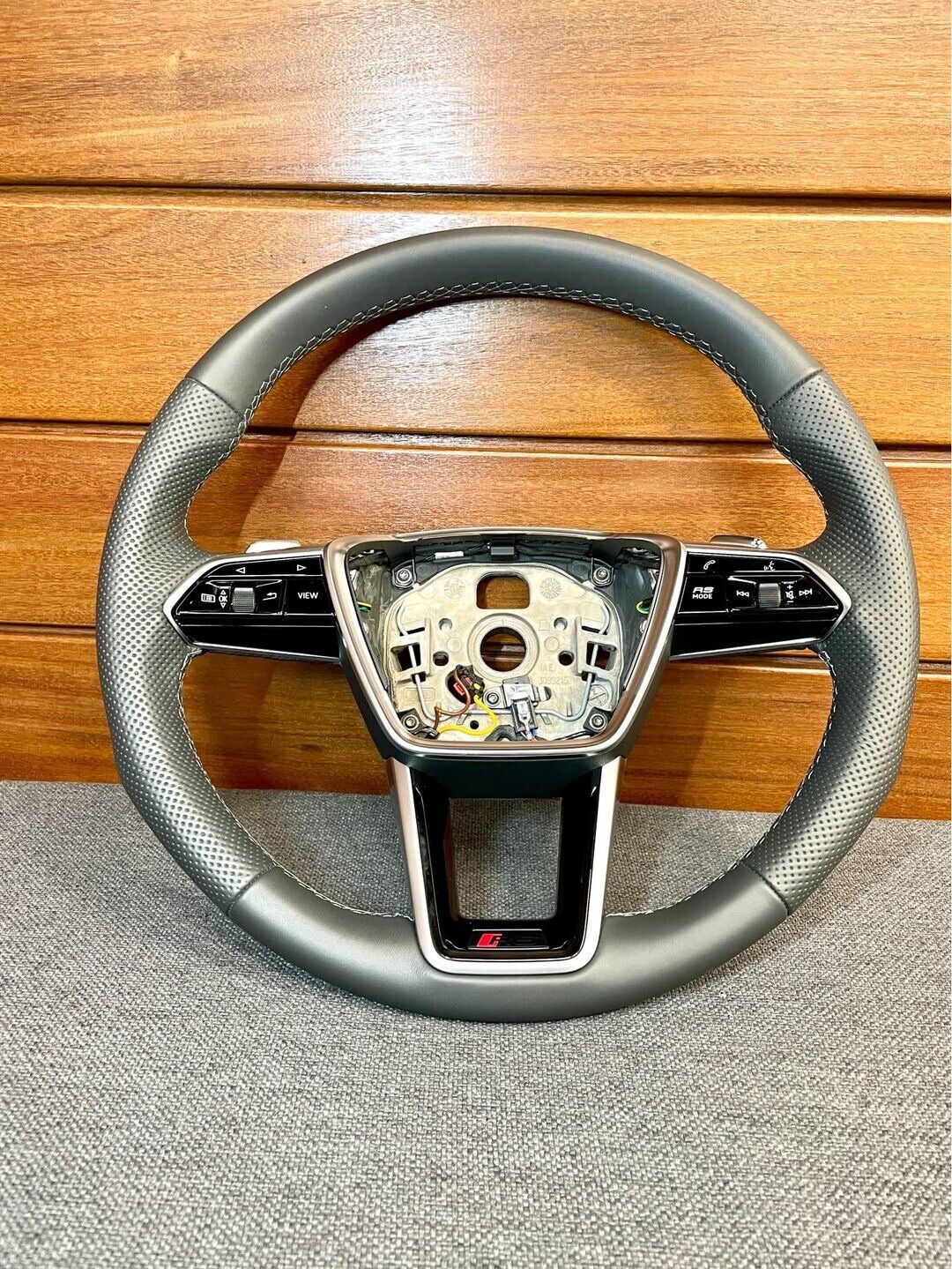 Original genuine Audi RS 6 leather steering wheel 