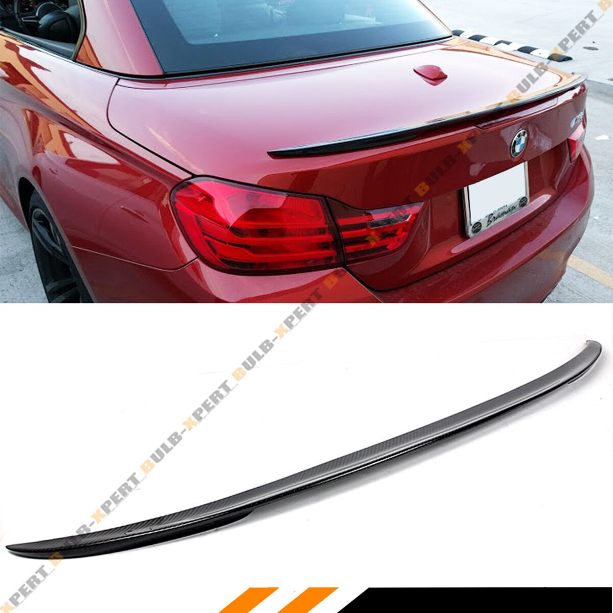 FOR 2015-2019 BMW F83 M4 CONVERTIBLE COUPE REAL CARBON FIBER TRUNK SPOILER WING