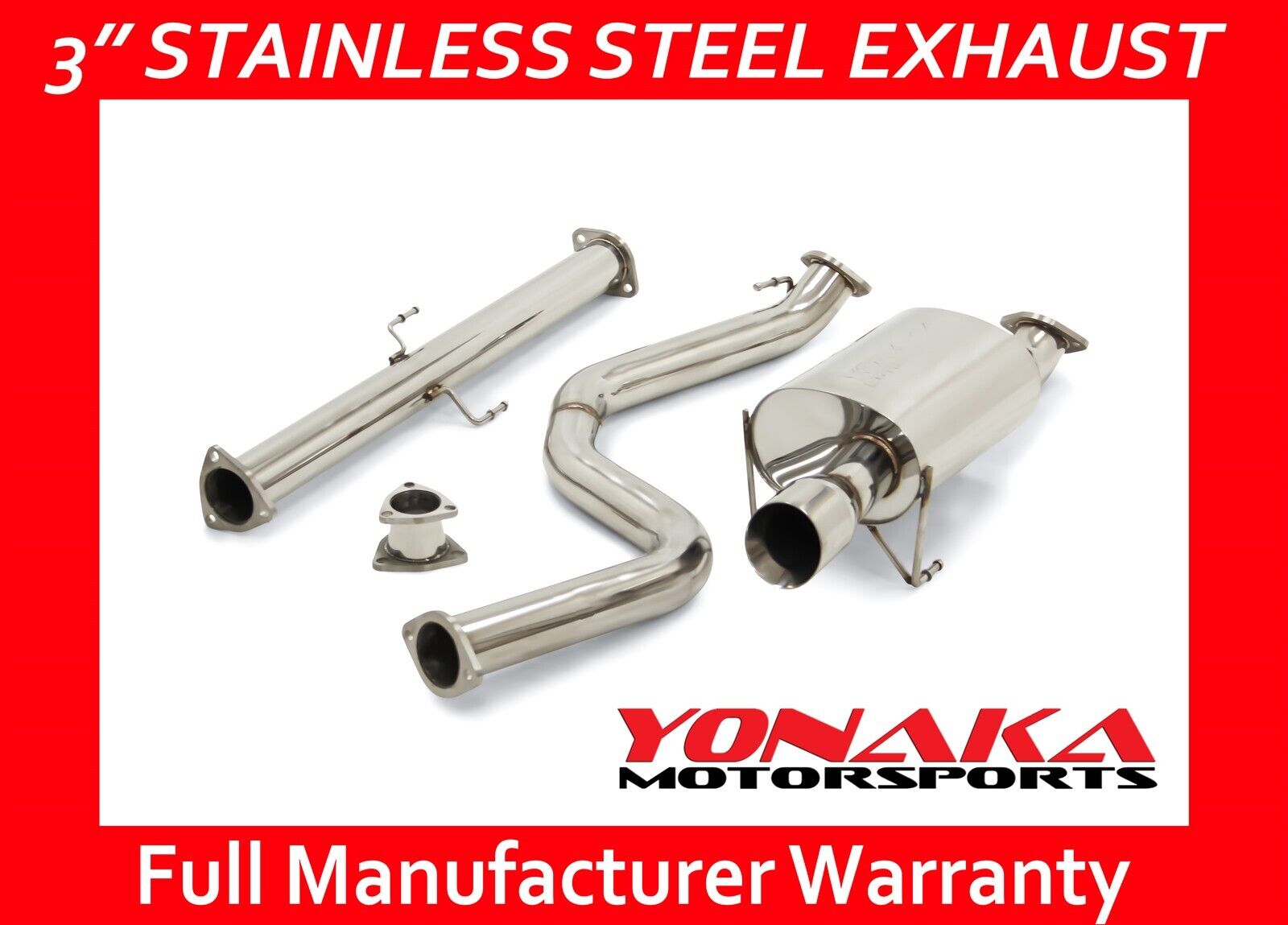 Yonaka Catback Exhaust for 92-00 Honda Civic 2dr 4dr 3\