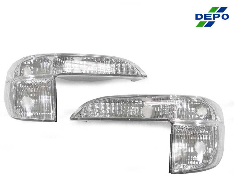 DEPO Pair of Clear Front Corner Lights For 1995-2001 Ford Explorer
