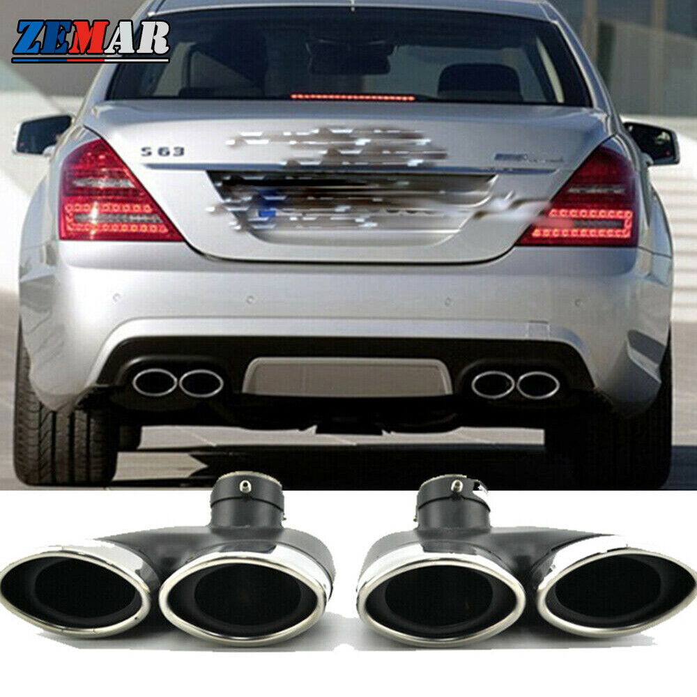 Exhaust Pipes For Mercedes Benz W220 S430 S500 S320 Stainless Steel Muffler Tips