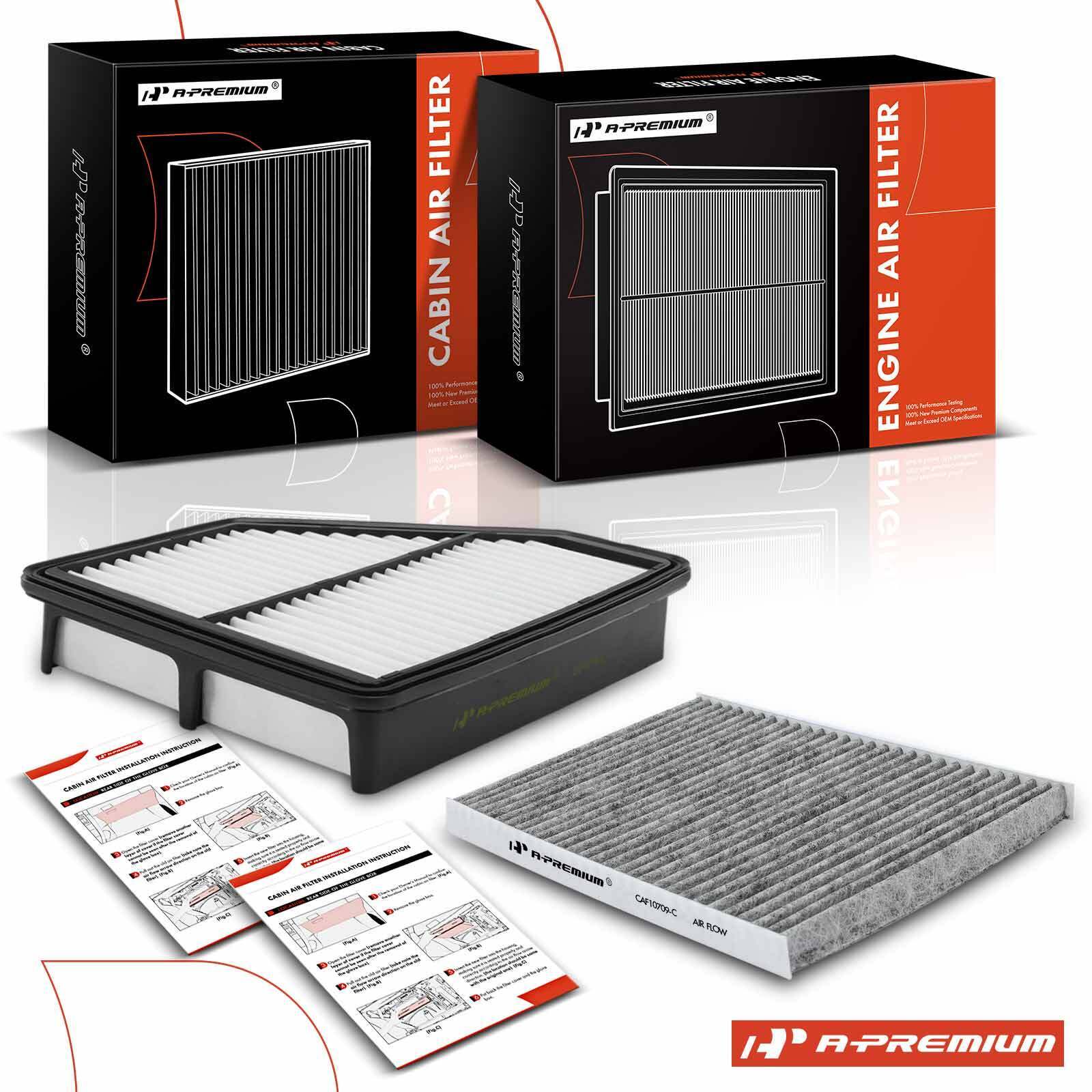 Engine & Activated Carbon Cabin Air Filter for Hyundai Genesis Coupe 10-12 3.8L