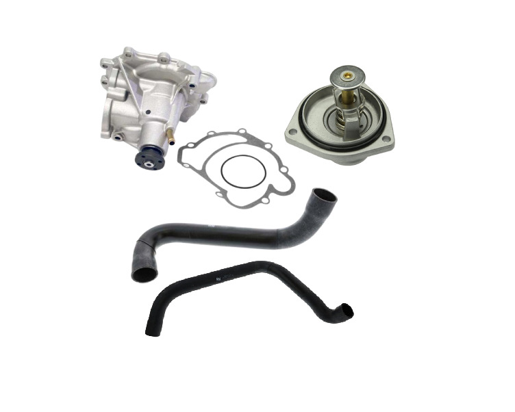 Water Pump + Thermostat + 2x Hoses for MERCEDES 400SE 400SEL CL500 S420 S500