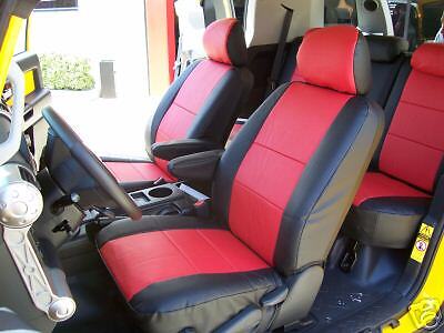 TOYOTA FJ CRUISER 2007-2014 IGGEE S.LEATHER CUSTOM FIT SEAT COVER 13COLORS