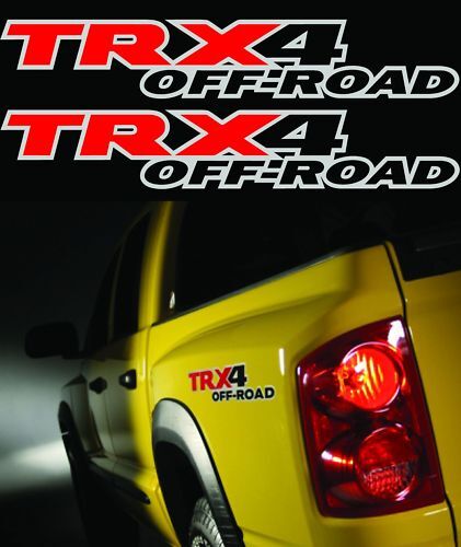 2 - TRX4 Offroad Truck 4x4 Decals / Stickers Dodge Dakota Size 2.5\