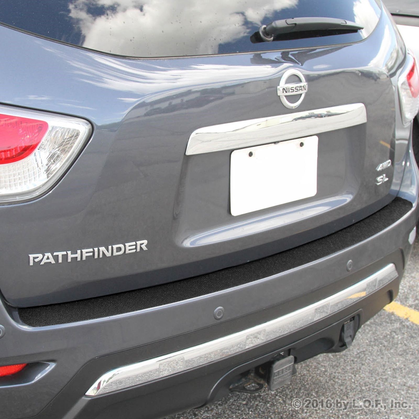 2013-2016 Fits Nissan Pathfinder 1pc Rear Bumper Applique Scratch Guard Cover