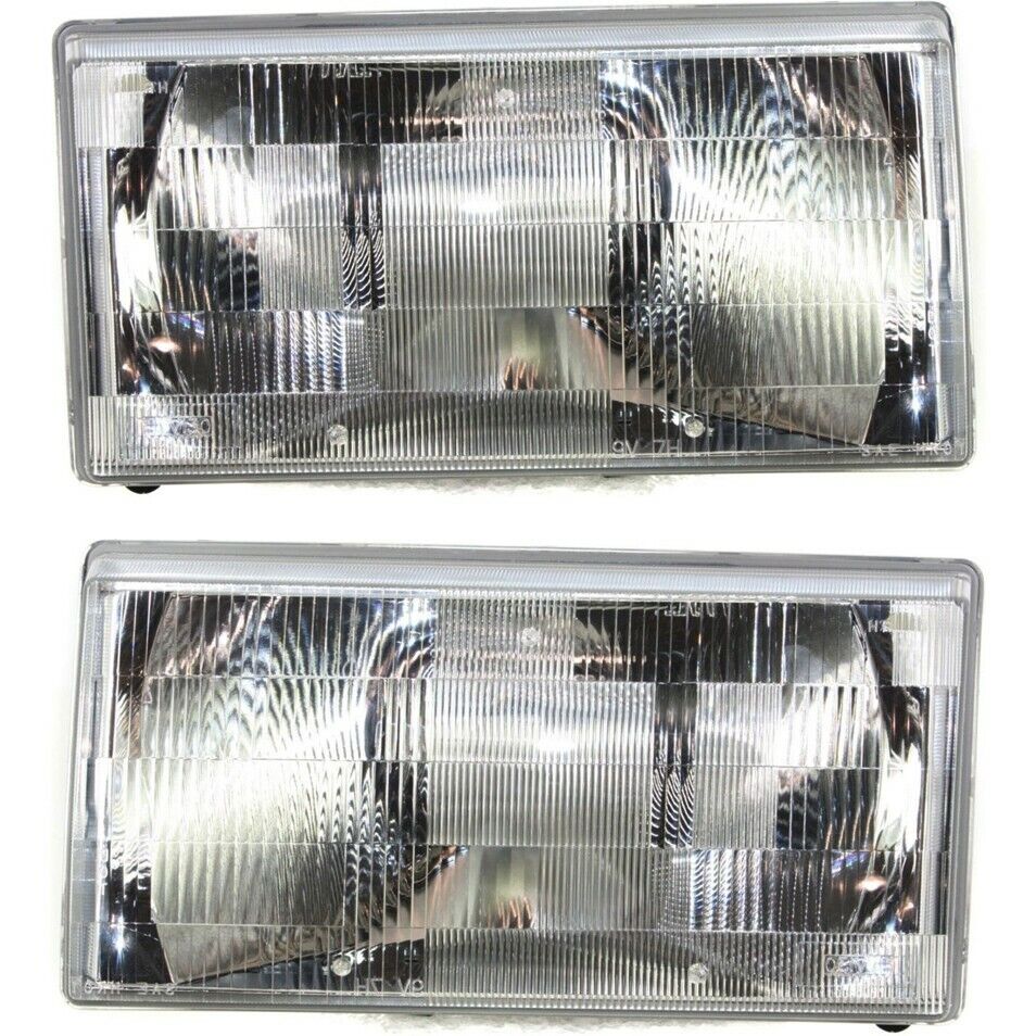 Headlights Headlamps Pair Set Left LH & Right RH for Volvo 740 940