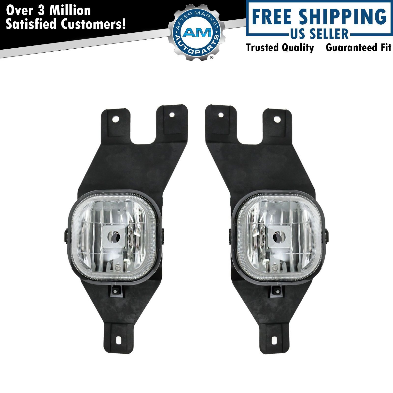 Fog Driving Lights Lamps Pair Set for Ford F-Series Super Duty Pickup Truck