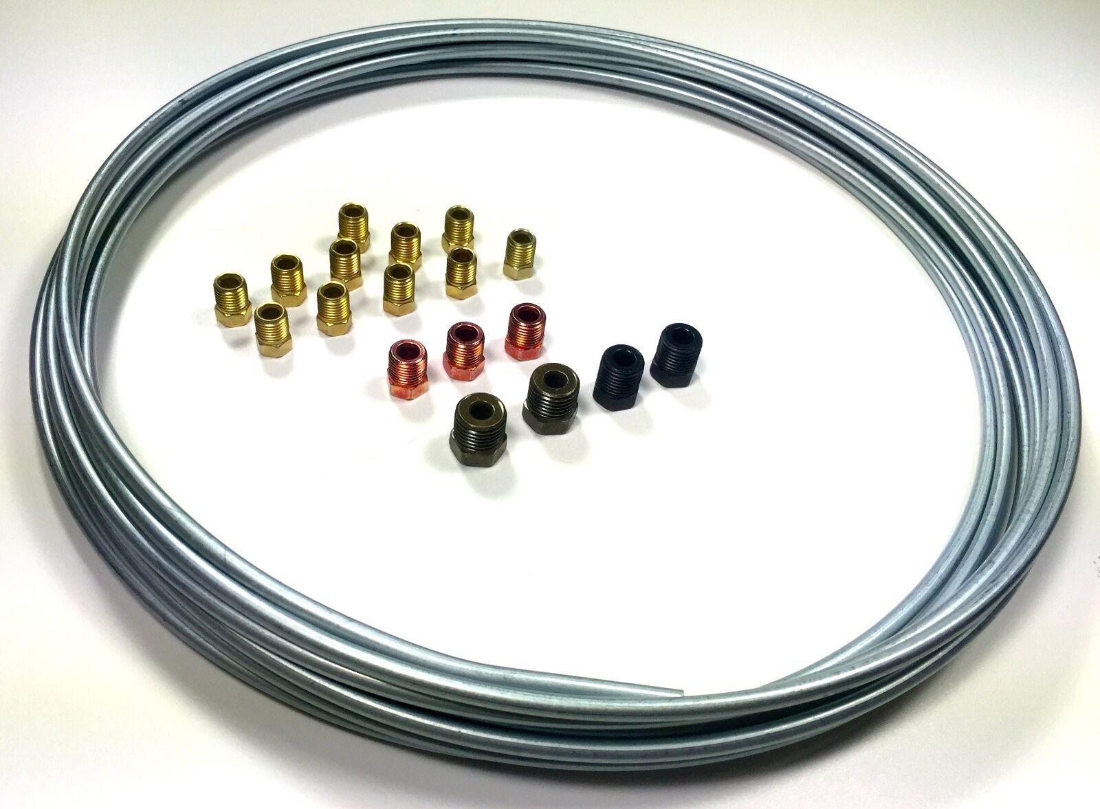 3/16 Brake Line Kit - 25 Ft. With Most Common SAE Fittings