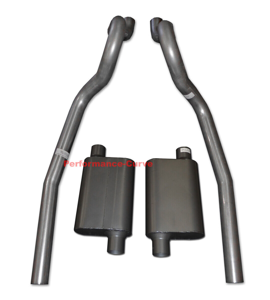 86-04 Ford Mustang GT 4.6 5.0 Performance Exhaust System w/ 2 Chamber Mufflers