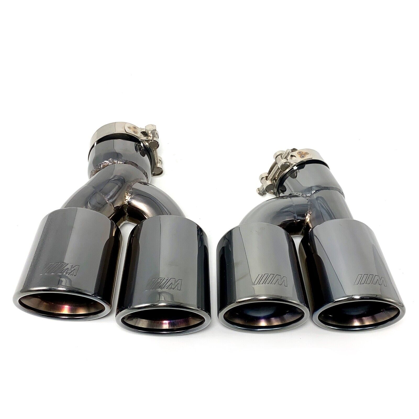 1 Pair Exhaust Tip Stainless Steel M Tailpipe For BMW 525i 528i 530i G30 G31