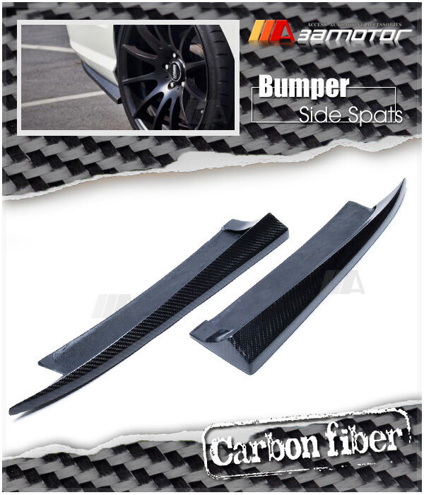 Carbon Fiber Rear Bumper Extension Set fits 12-14 Mercedes W204 C204 C-Class AMG