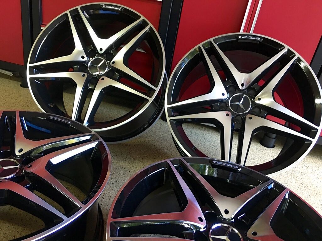 MERCEDES 19 IN 63 BLACK NEW EDITION RIMS SET4  FITS S550 S430 S500 S600 S55 AMG