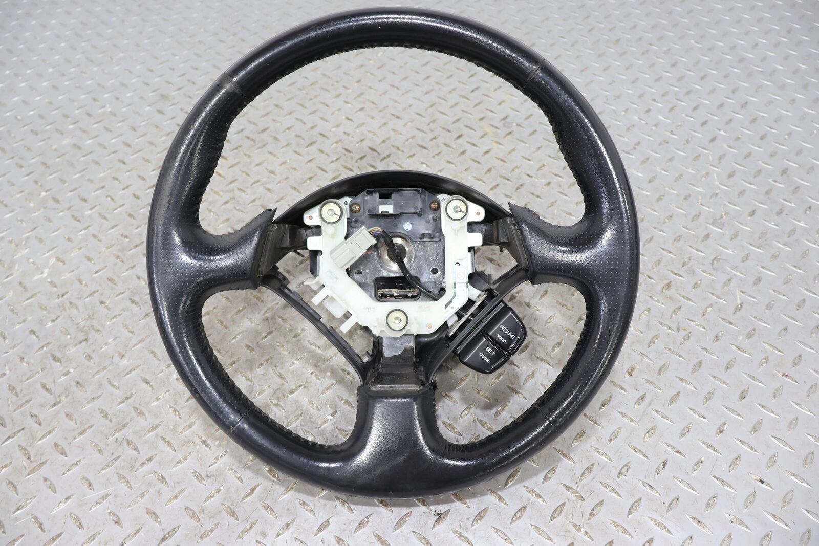 00-03 Honda S2000 AP1 Leather Steering Wheel (Black Type C) See Photos