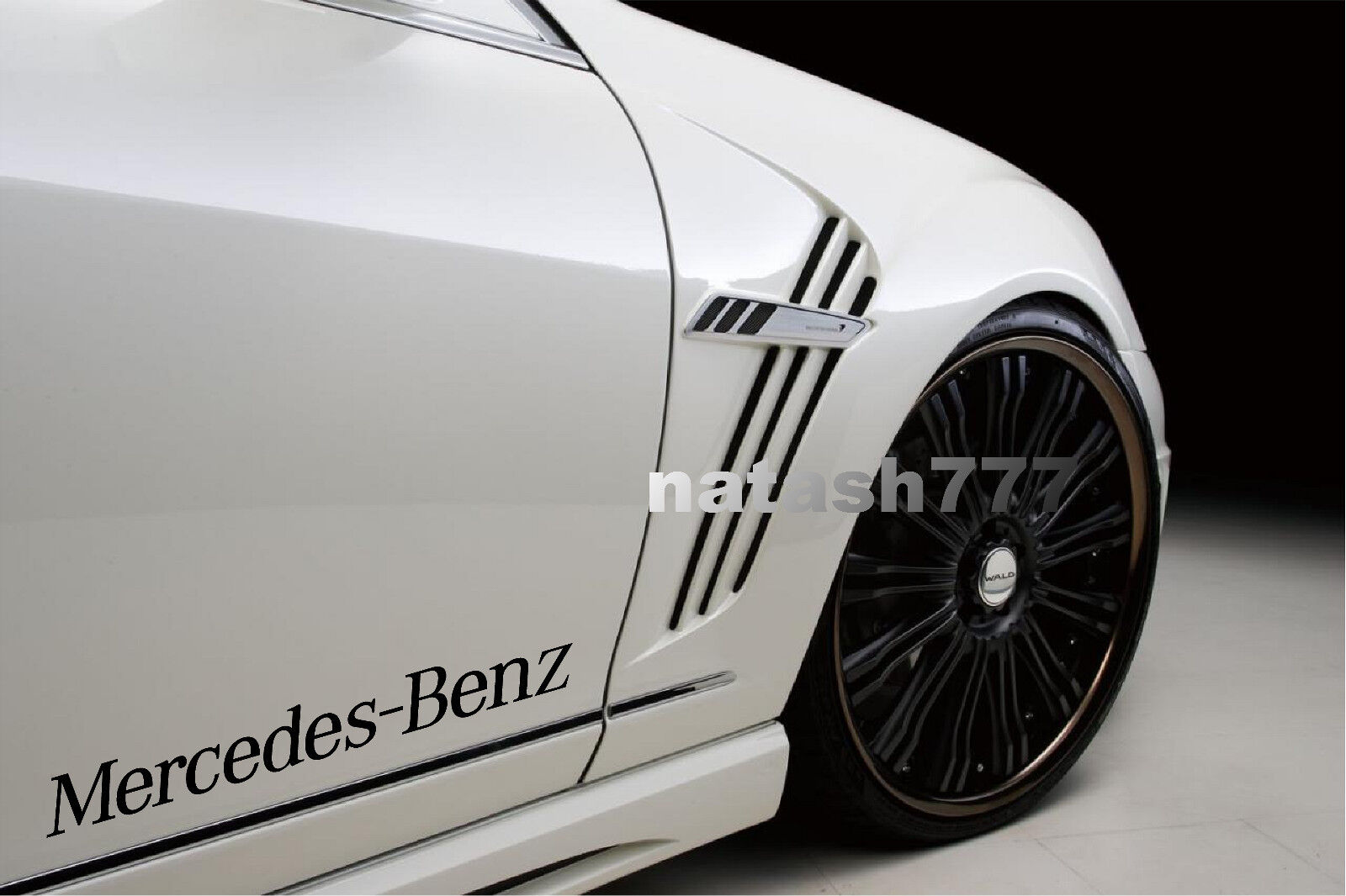 2 - Mercedes Benz Racing AMG Sport Vinyl Decal sticker emblem logo BLACK