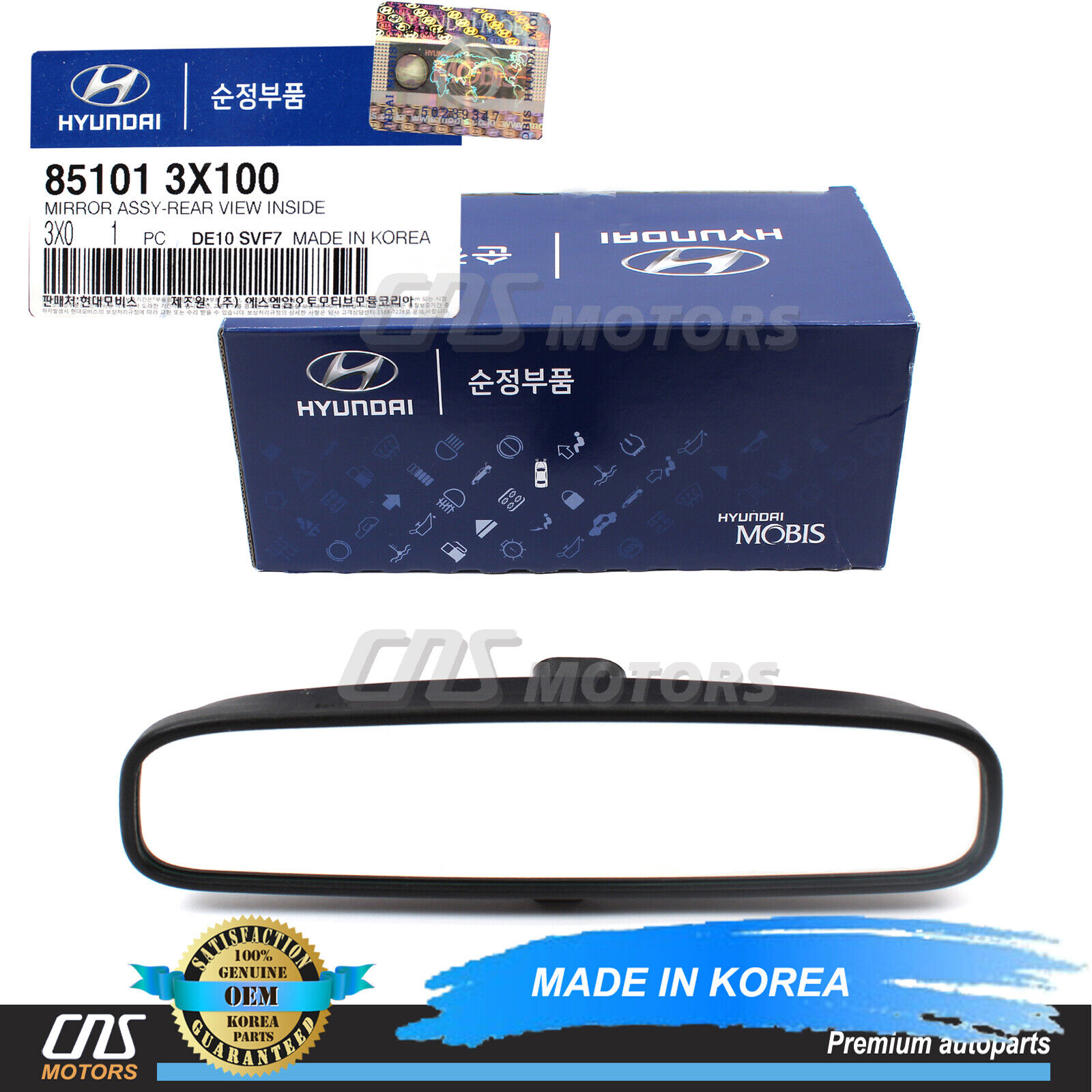⭐GENUINE⭐ Mirror W/O Auto Dim for 2011-2023 Hyundai 851013X100 See Compatibility