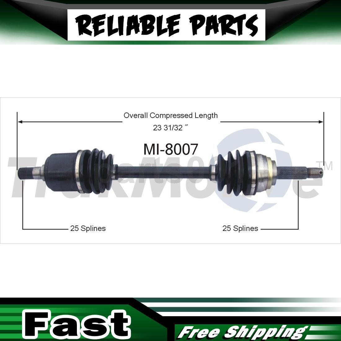 Front Right CV Axle CV joint Shaft Fits 1993 1994 1995 Dodge Colt
