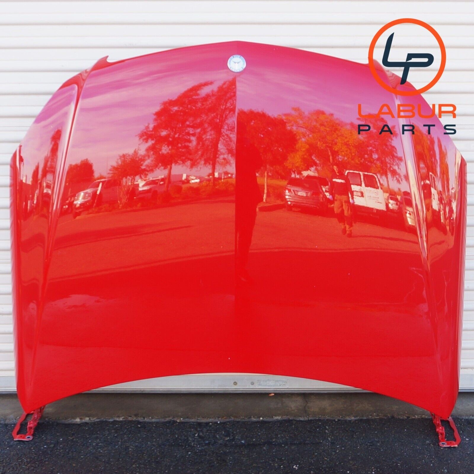 +HD196 W204 MERCEDES 12-15 C CLASS FRONT BONNET HOOD COVER PANEL ASSEMBLY RED