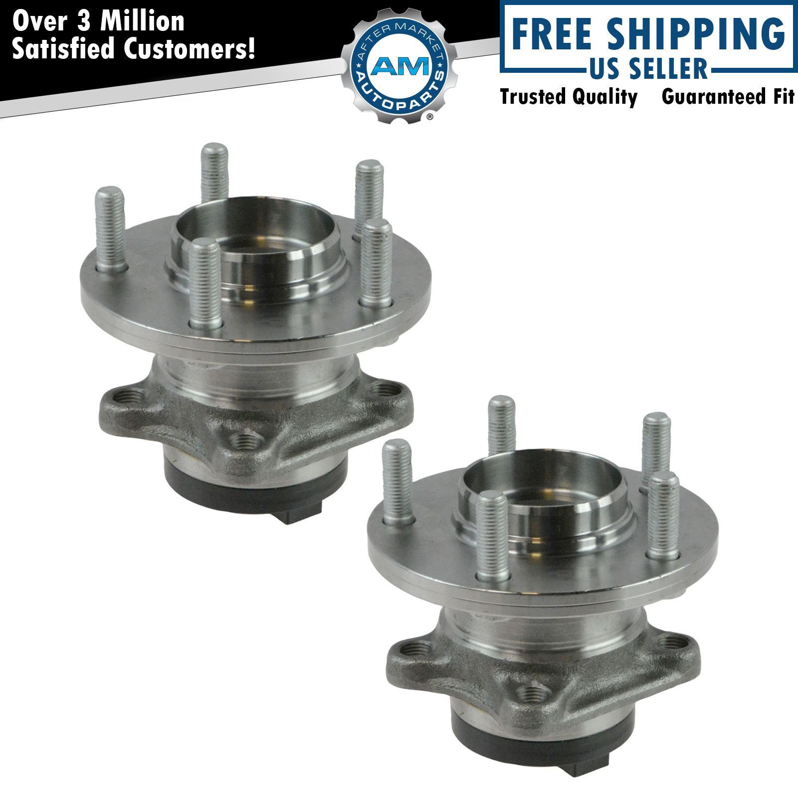 Rear Wheel Bearing Hub Assembly Driver Passenger Pair for CX9 CX-9 FWD 2WD