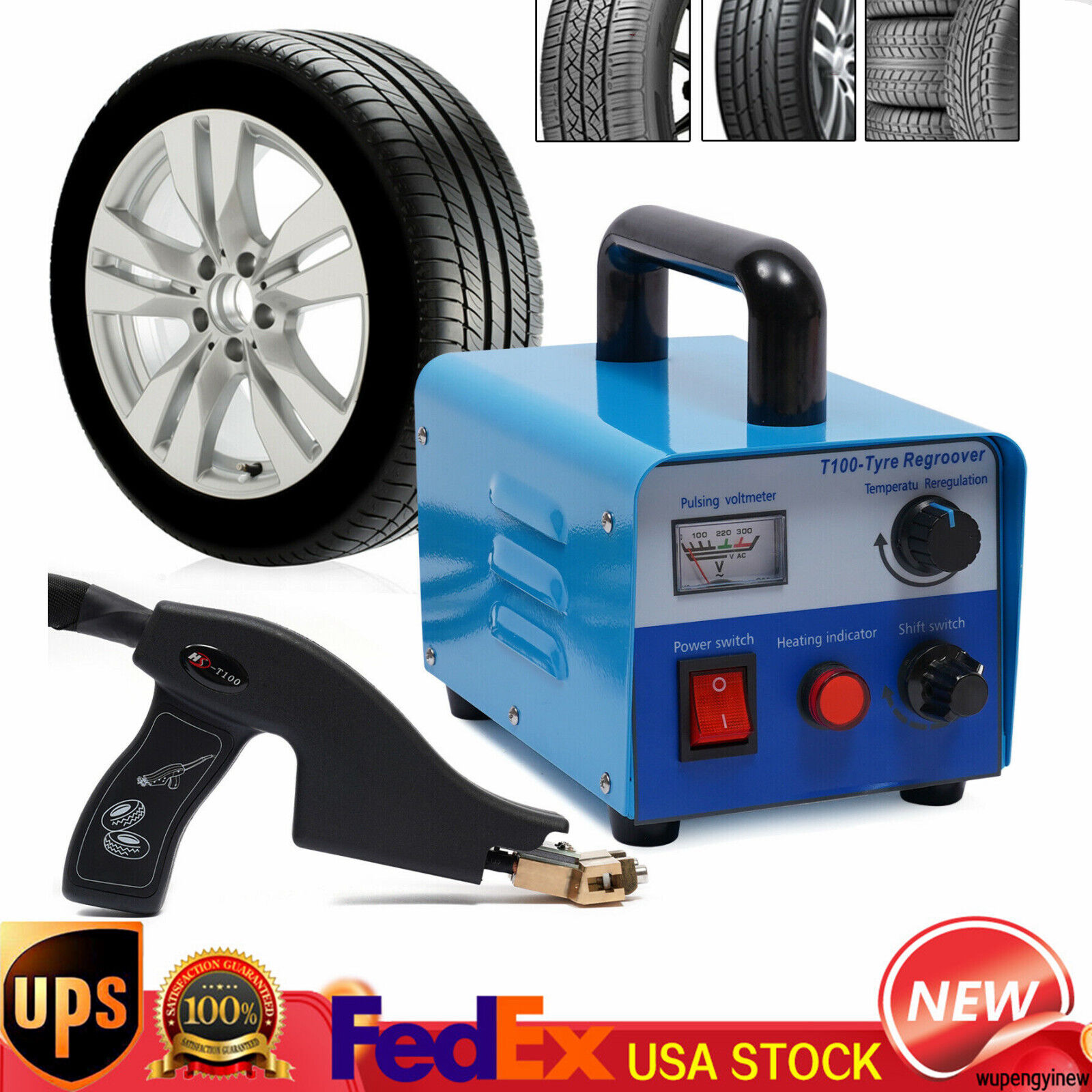 400W Truck Tire Groover Car Regroover Machine Manual Rubber Tyres Regroover