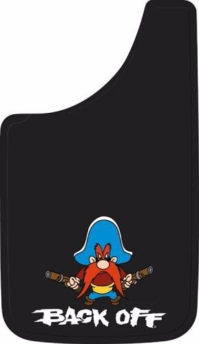 yosemite sam back off guns protect easy fit 11x19 mud guards flaps mudflaps new