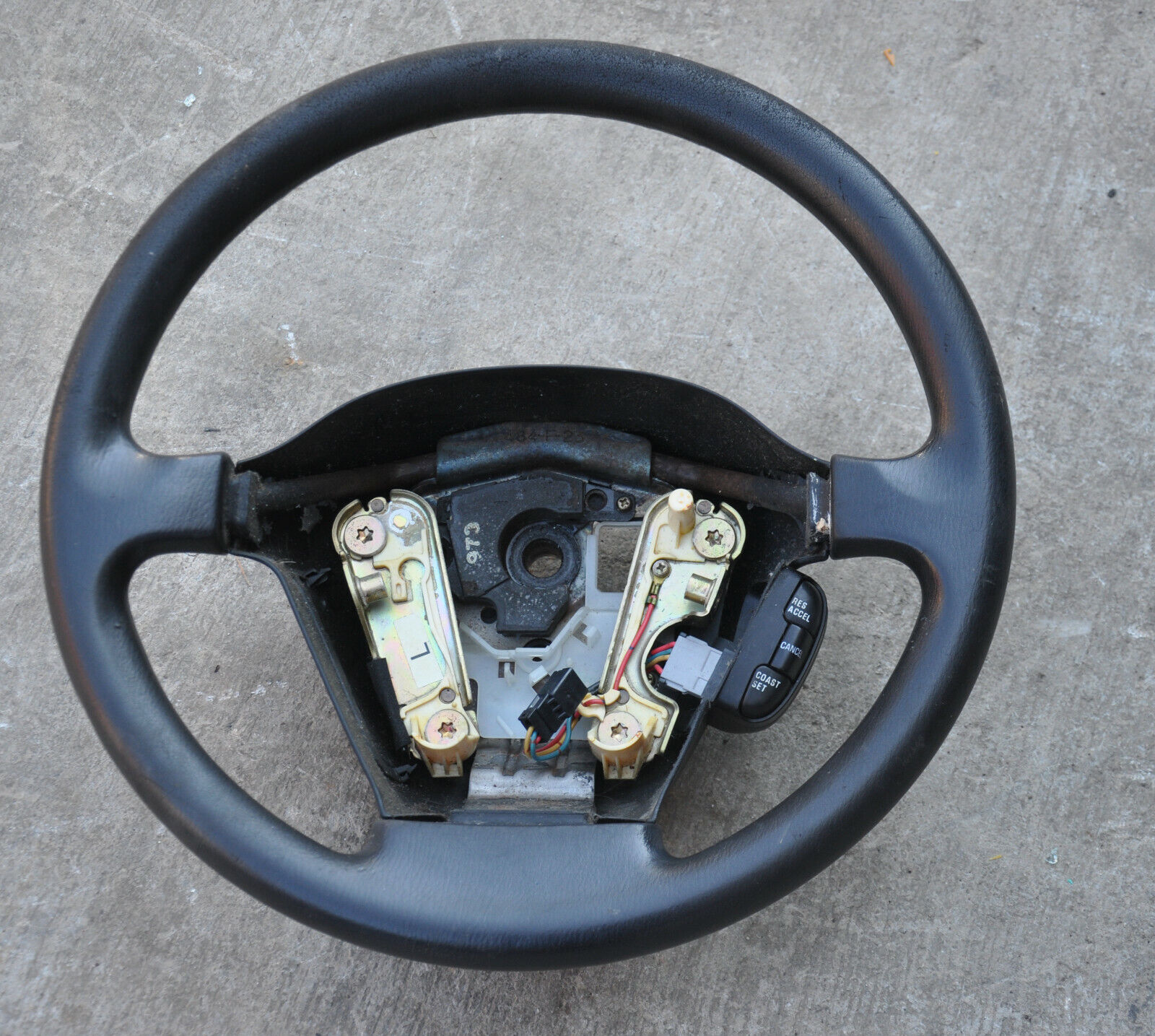 1998 Nissan 240SX S14 Steering Wheel OEM Black Steering Wheel Worn Damage