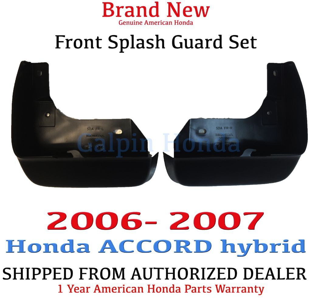 2006-2007 Honda ACCORD Hybrid Front Splash Guard Genuine OEM (08P08-SDA-100