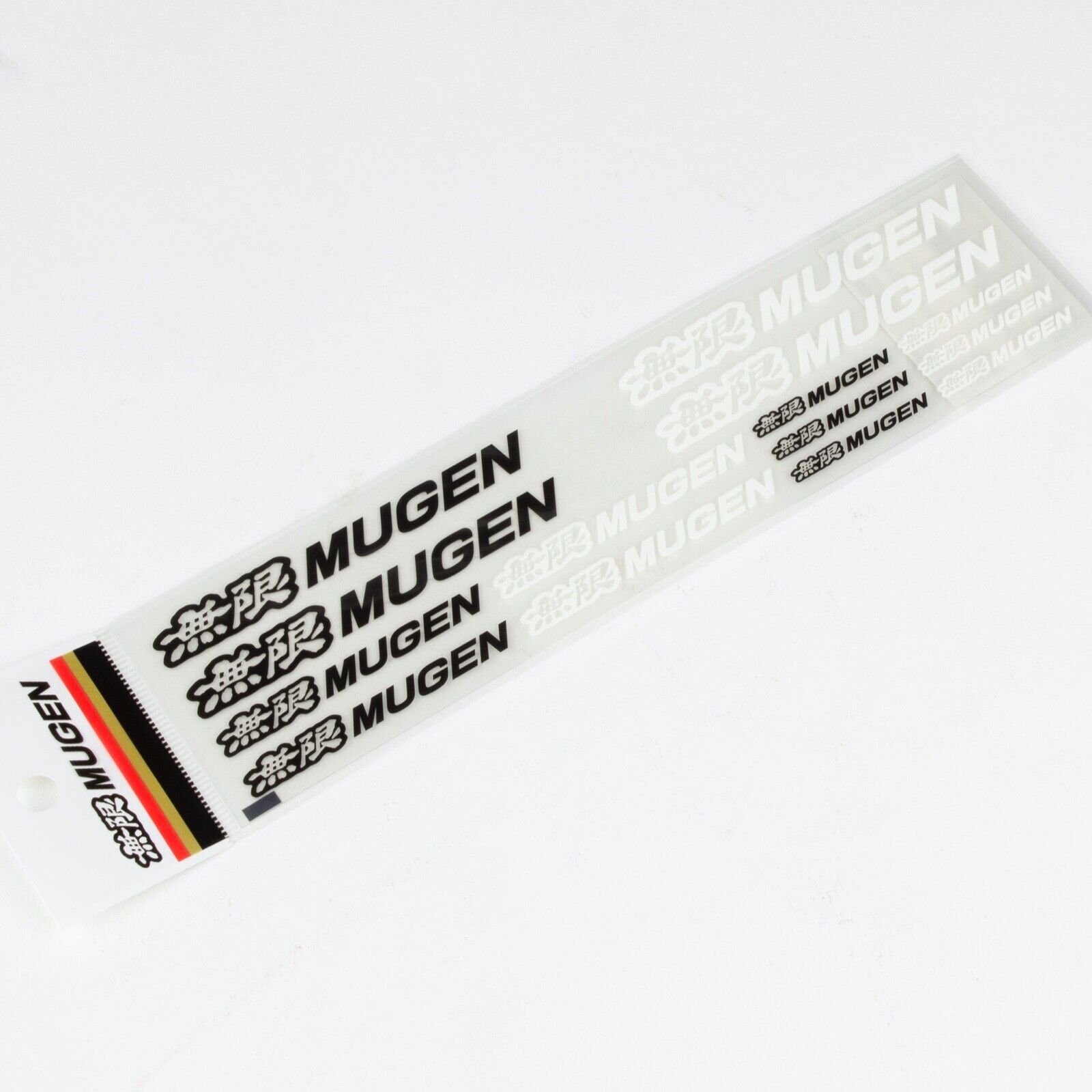 Genuine Mugen Sticker Decal Set BLK/WHT 3.25', 2.25', 1.25' - (14 PC) YZ5-314B