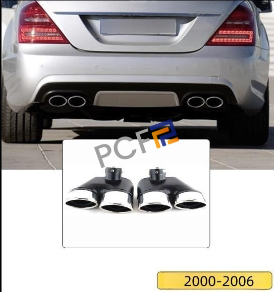 for Mercedes Benz W220 S430 S500 S320 Stainless Steel Rear Exhaust Muffler Tip