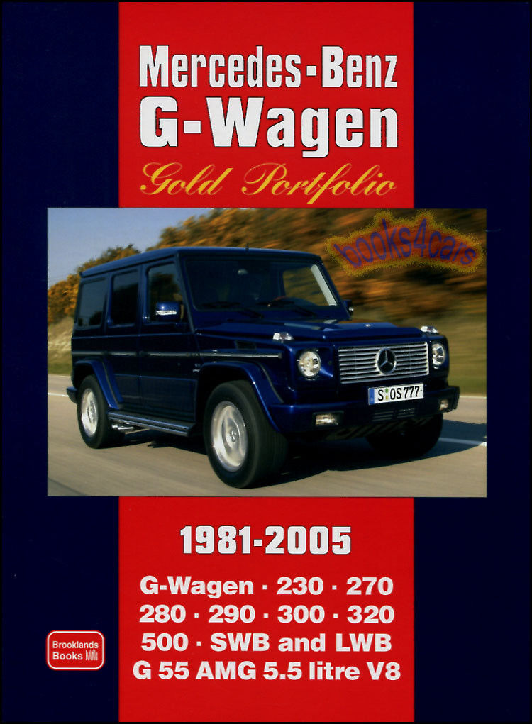 MERCEDES G500 G55 AMG BOOK PORTFOLIO G WAGEN GELANDEWAGEN 300GD 280GE G320 300GE