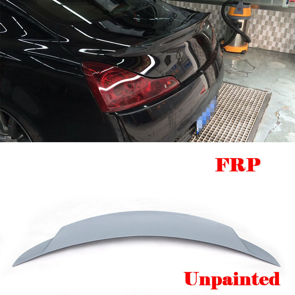 Fit for Infiniti G37 Coupe 09-13 Rear Trunk Spoiler Boot Wing FRP Unpainted