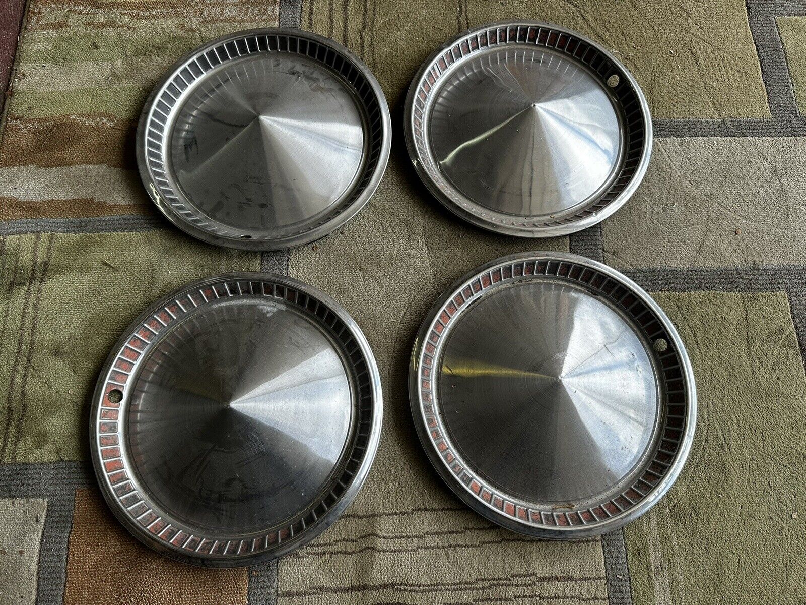 57 Plymouth Fury Belvedere 14 Inch Hub Caps (4) Vintage Car Parts