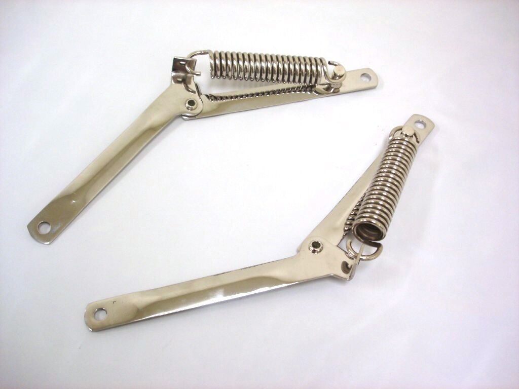 NEW 1939 40 41 42 46 47 1948 Ford Car STAINLESS Hood Arm & Spring Set