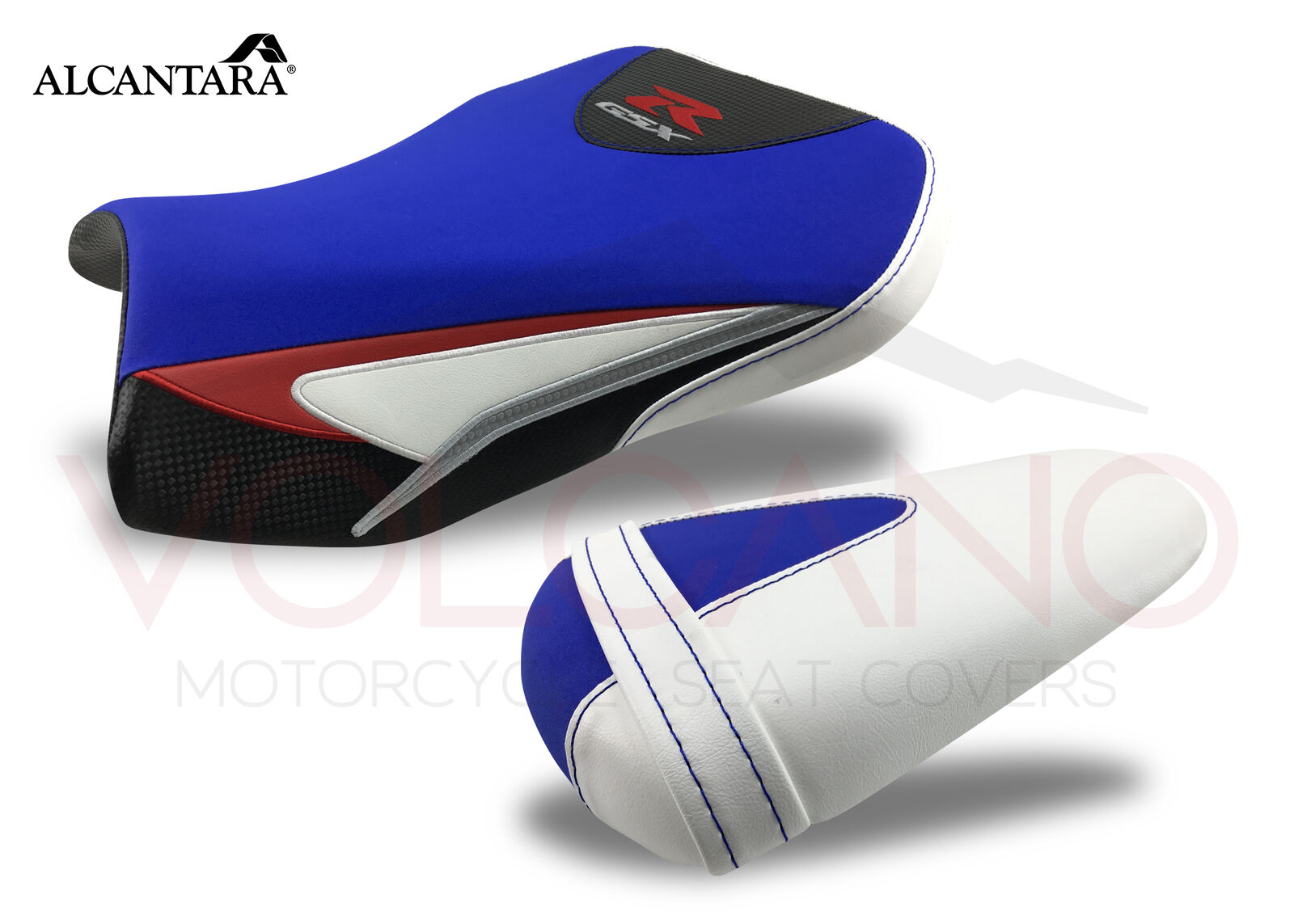 Suzuki GSX R 600 / 750  2011-2019 Volcano Seat Cover Blue and Red S009c\\A\\777