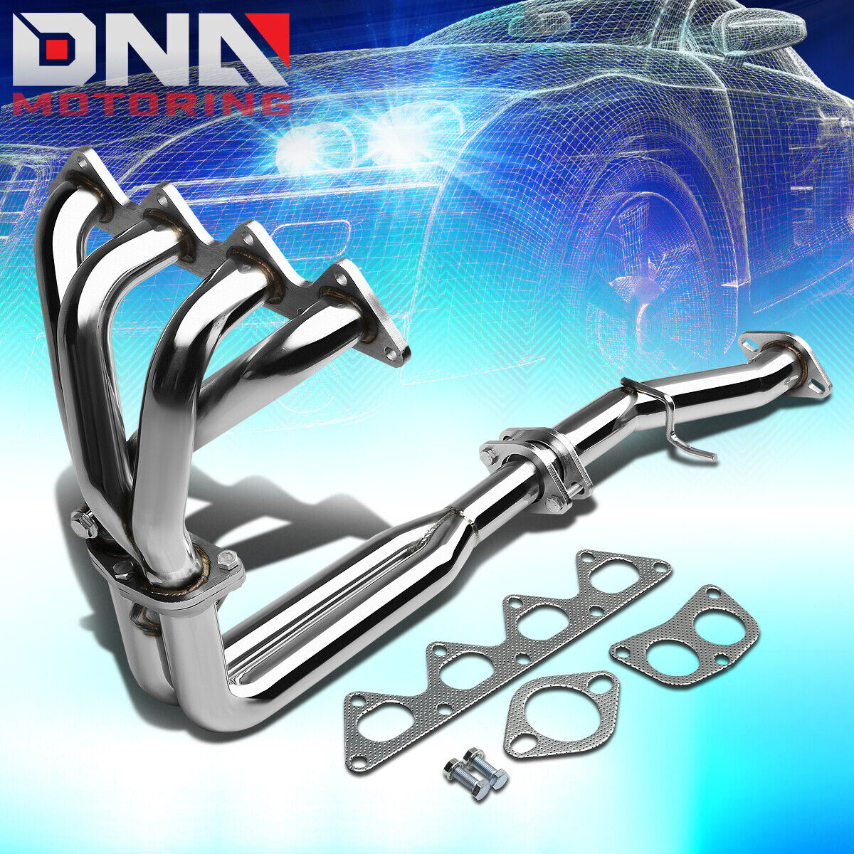 FOR 1989-1994 ECLIPSE 2.0L NA TALON DOHC STAINLESS 4-2-1 HEADER EXHAUST MANIFOLD