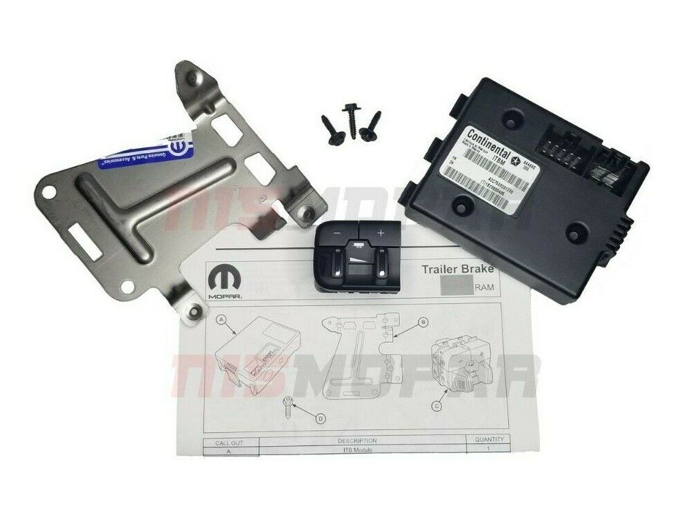 16-18 Ram 1500 2500 3500 4500 5500 19+ 1500 Classic Trailer Brake Control Module