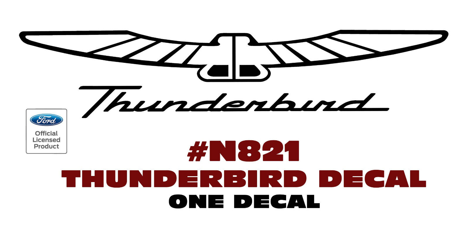 N821 FORD THUNDERBIRD with BIRD DECAL - 14