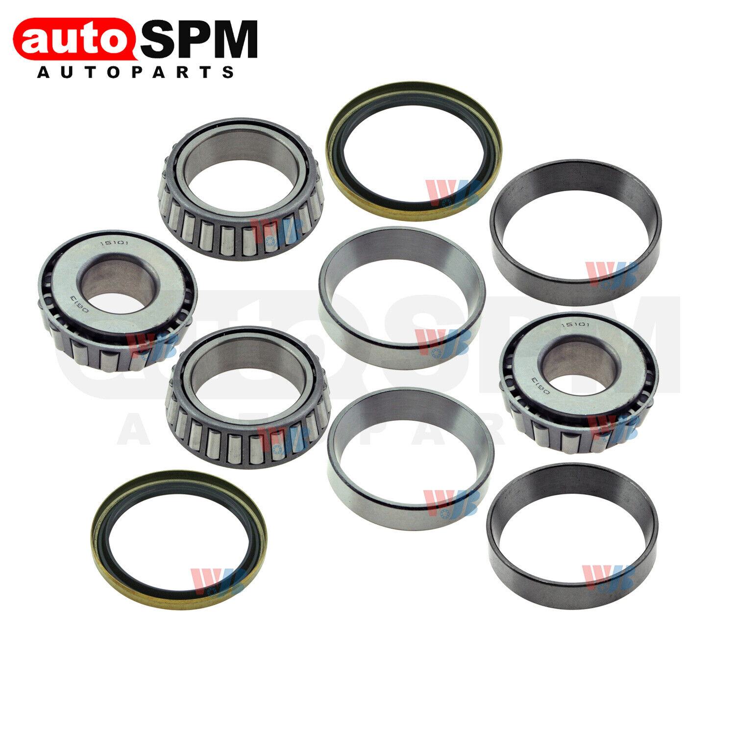 10Pcs Front Wheel Bearing and Seal Kit For Ford E-250 E-350 Econoline Club Wagon