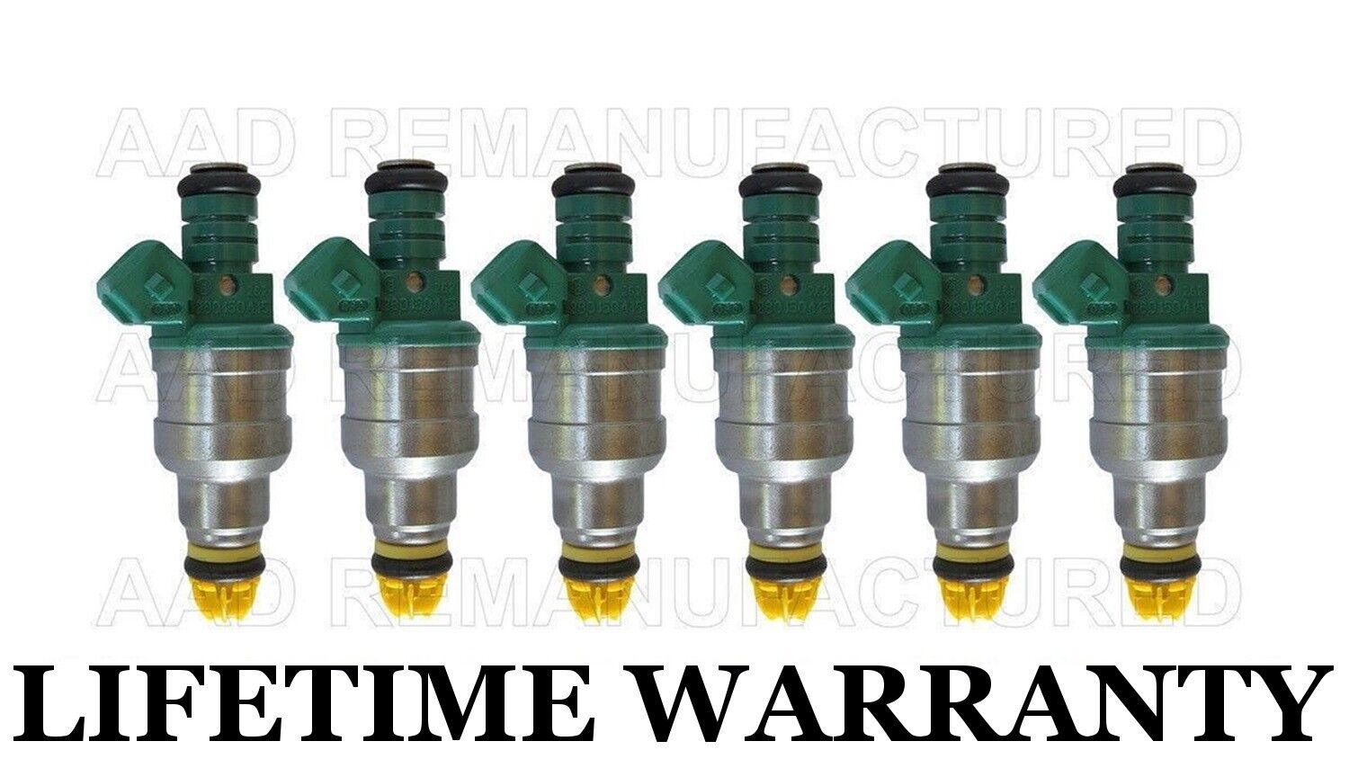  Genuine Bosch Set of 6 Fuel Injectors for BMW 325i 325IS 525I 2.5L
