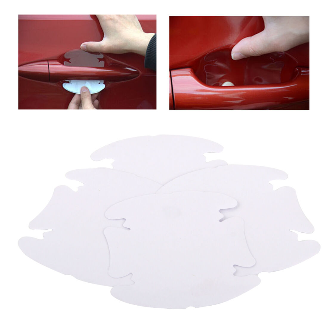 4pcs Invisible Clear Car Door Handle Protector Anti-Scratch Guard Cover Sticker