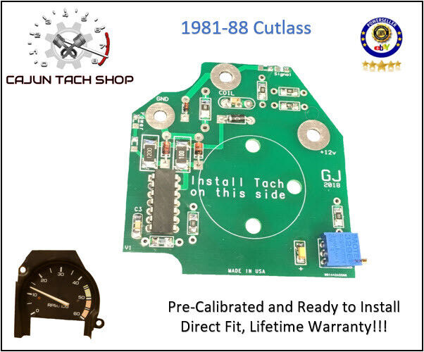 1978-88 Olds Cutlass 442 Hurst W-30 Tachometer Circuit Board, Pre-Calibrated