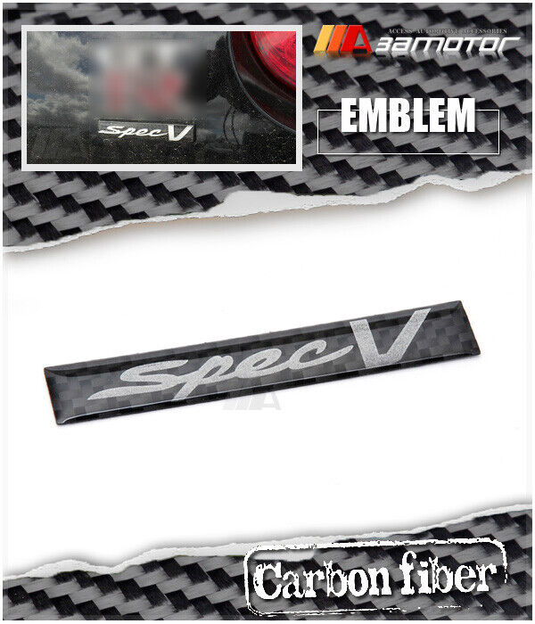 Real Carbon Fiber Spec V Emblem Badge Decal Trim fit for Nissan Skyline R35 GTR